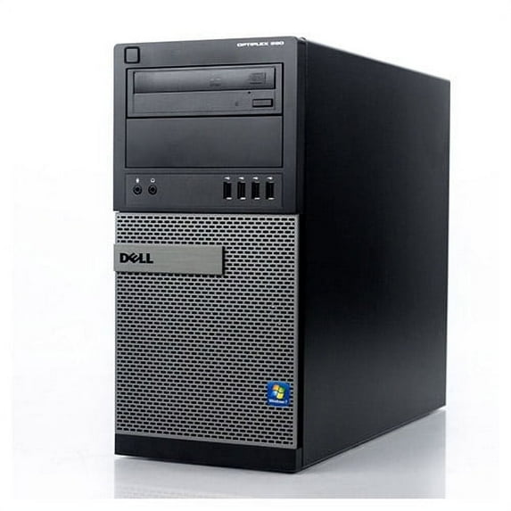 Restored Dell OptiPlex Desktop Tower Computer, Intel Core i5, 4GB RAM, 250GB HD, DVD-RW, Windows 10 Home, Black, 790 (Refurbished)