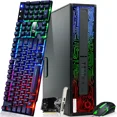 thumbnail image 1 of Restored Dell OptiPlex Gaming Desktop Computer Tower Intel Hexa Core i5-8500 Processor, 16GB DDR4 Ram, 256GB SSD + 2TB HDD, NVIDIA GTX 1050ti, Bto Wi-Fi Windows 10 Pro (Refurbished), 1 of 7