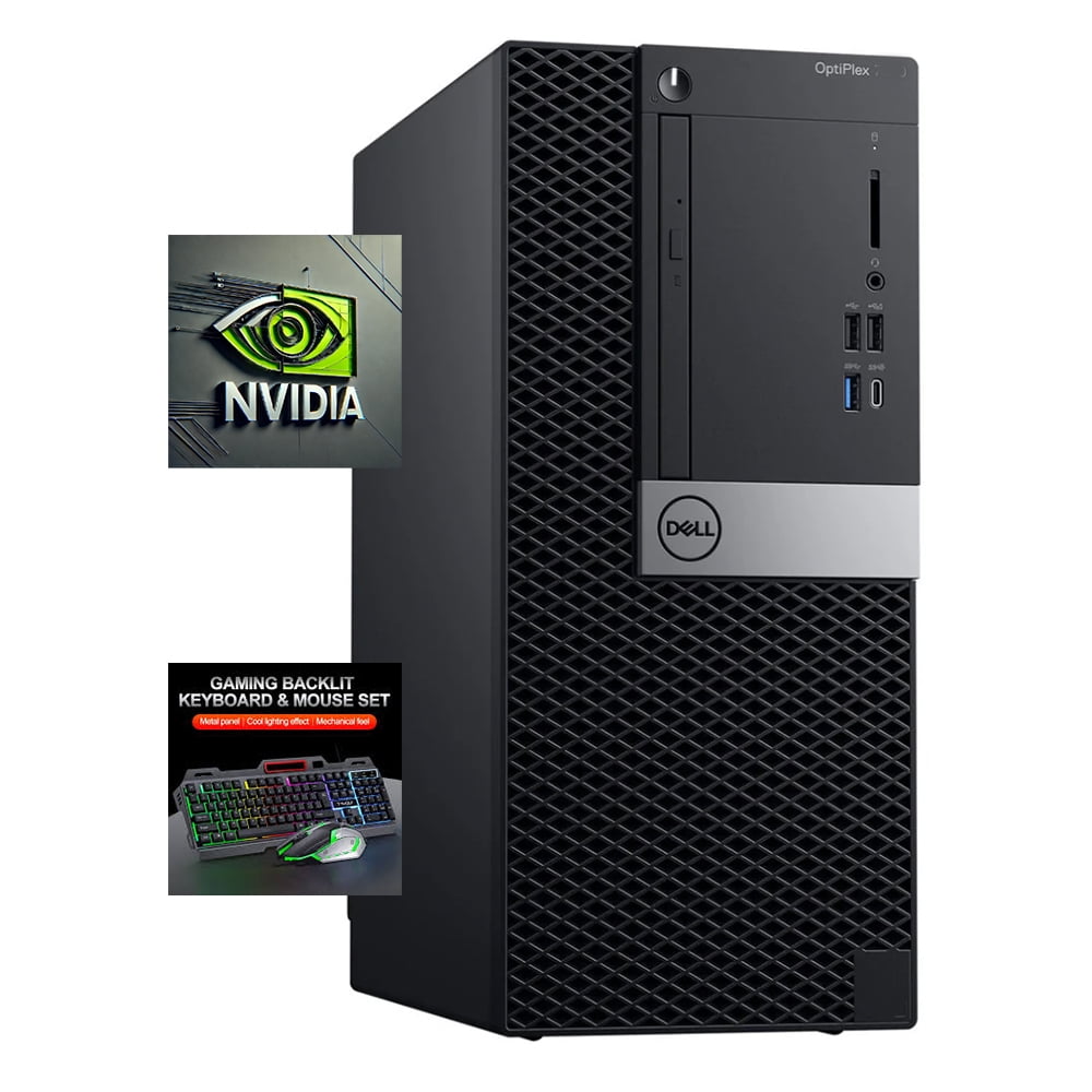 Restored Dell OptiPlex Gaming PC Tower Intel 8-Core i7 9th gen