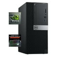 thumbnail image 1 of Restored Dell OptiPlex Gaming PC Tower | Intel 8-Core i7 9th gen | 16GB RAM | 256GB SSD | Windows 11 | Nvidia GT 1030 Graphics | LED Keyboard and Mouse (Refurbished), 1 of 5