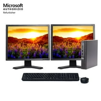 Restored Dell OptiPlex Micro Desktop Computer 9020 Windows 10 Professional Intel Core i5 Processor 8GB Memory 512GB SSD Wi-Fi Dual 19" Monitor USB Keyboard Mouse - Desktop PC (Refurbished)
