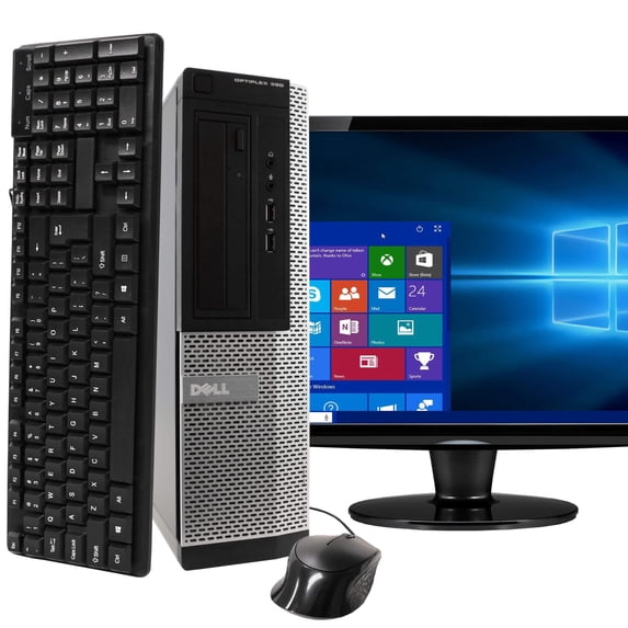 Restored Dell OptiPlex OP390 Desktop Computer PC, 3.20 GHz Intel i5 Quad Core Gen 2, 8GB DDR3 RAM, 500GB Hard Disk Drive (HDD) SATA Hard Drive, Windows 10 Home 64bit (Refurbished)