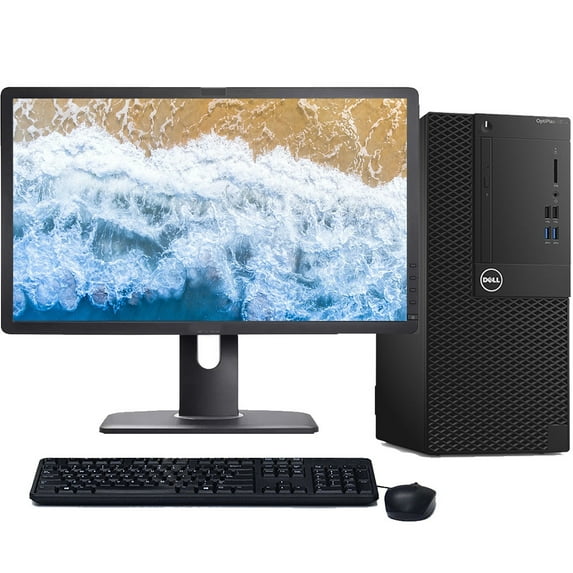 Restored Dell OptiPlex Tower Computer | Intel Hexa-Core i5 9th gen | 16GB RAM | 1TB HDD | Wireless Keyboard and Mouse | Windows 11 Pro | 22" LCD | Home or Office PC (Refurbished)