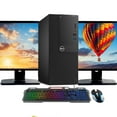 thumbnail image 1 of Restored Dell OptiPlex Tower PC Intel Core i7 9th gen 16GB RAM 256GB SSD Windows 11 Dual 22" LCD (Refurbished), 1 of 5