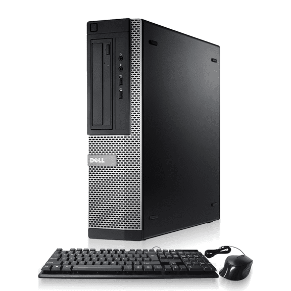 Restored Dell Optiplex 3010 Desktop Computer Intel Core i3 3220 16GB RAM 500GB SSD Windows 10 Professional PC, Free keyboard and Mouse, WiFi Adapter, Black (Refurbished)