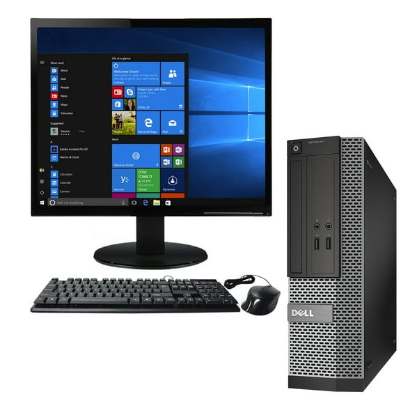 Restored Dell Optiplex 3010 Desktop Computer Intel Core i5 3470 8GB RAM 1TB DVD Windows 10 Home PC, Free keyboard and Mouse, WiFi Adapter, Black (Refurbished)