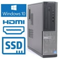 thumbnail image 1 of Restored Dell Optiplex 3010 Desktop, Intel Core i3 3.4Ghz, 4GB RAM, 240GB SSD, HDMI, DVD, Windows 10 (Refurbished), 1 of 11