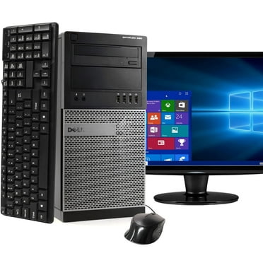 Restored Dell Optiplex 3020 Business Desktop Tower Computer, Intel Core i5, 8GB RAM, 500GB HD, DVD-ROM, Windows 10 Home, Black (Refurbished)