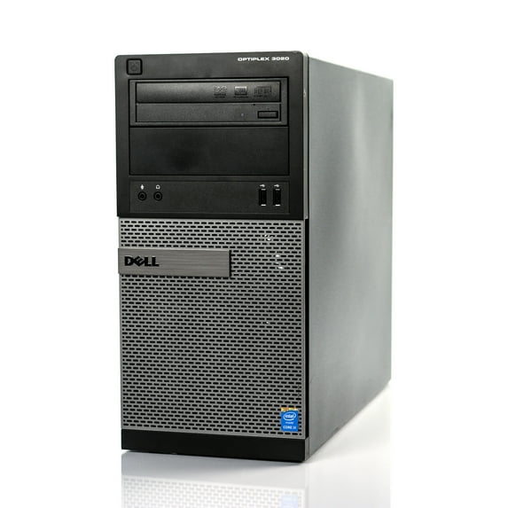 Restored Dell Optiplex 3020 Desktop Tower Computer, Intel Core i3, 4GB RAM, 500GB HD, DVD-ROM, Windows 10 Pro, Black (Refurbished)