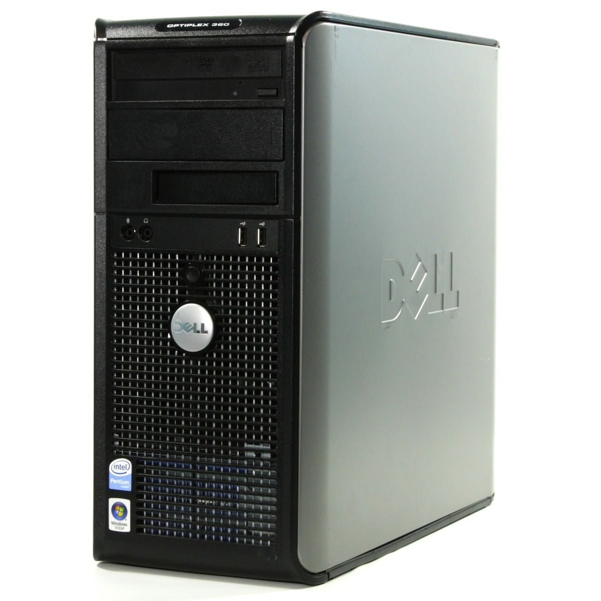 Restored Dell Optiplex 360 Tower Intel Core 2 Duo-E7300-2.66GHz, 2GB,  160GB, DVD, Windows 10 Home (Refurbished)