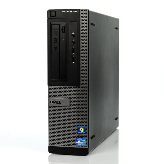 Restored Dell Optiplex 390 Desktop Tower Computer, Intel Core i3, 4GB RAM, 500GB HD, DVD-ROM, Windows 10 Pro, Black (Refurbished)
