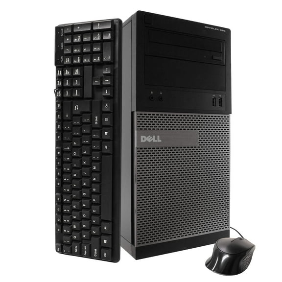 Restored Dell Optiplex 390 Tower Computer PC, 3.20 GHz Intel i5 Quad Core Gen 2, 8GB DDR3 RAM, 250GB SATA Hard Drive, Windows 10 Professional 64 bit (Refurbished)