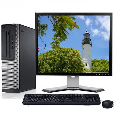Restored Dell Optiplex 390 Windows 10 Pro Desktop PC Tower Core i3 3.1GHz Processor 8GB RAM 1TB Hard Drive DVD-RW Wifi with a 17" LCD (Refurbished)