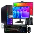 thumbnail image 1 of Restored Dell Optiplex 5050 Desktop Computer Quad Core Intel i5 (3.2) 16GB DDR4 RAM 500GB SSD Ultimate RGB Desktop Kit Dual 22in LCD Monitor 5G-WiFi & BT Windows 10 Pro (Refurbished), 1 of 4