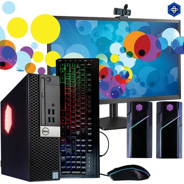 Restored Dell Optiplex 5050 (RGB) Desktop Computer Quad Core Intel i5 (3.2GHz) 8GB DDR4 RAM 500GB SSD Windows 10 Pro 22in LCD Monitor 5G-WiFi & BT Perfect Family Computer (Refurbished)