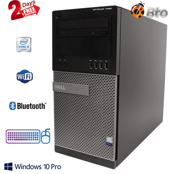 Restored Dell Optiplex 7020 PC Intel Core i5 - 4th 16GB Ram 1TB HDD Windows 10 Pro (Refurbished)