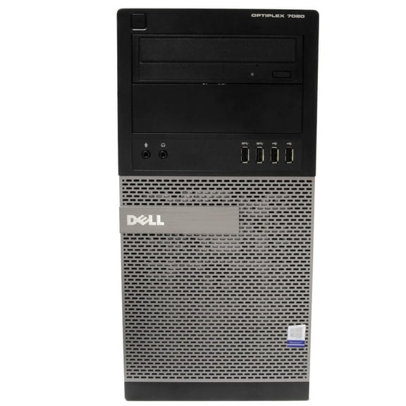 Restored Dell Optiplex 7020 Tower Computer PC, 3.20 GHz Intel i5 Quad Core Gen 4, 16GB DDR3 RAM, 500GB SATA Hard Drive, Windows 10 Professional 64 bit (Refurbished)
