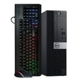 thumbnail image 1 of Restored Dell Optiplex 7060 Desktop Computer Hexa Core Intel i5 (3.2GHz) 16GB DDR4 RAM 500GB SSD Solid State RGB Keyboard & Mouse Windows 11 Professional Home or Office PC (Refurbished), 1 of 6