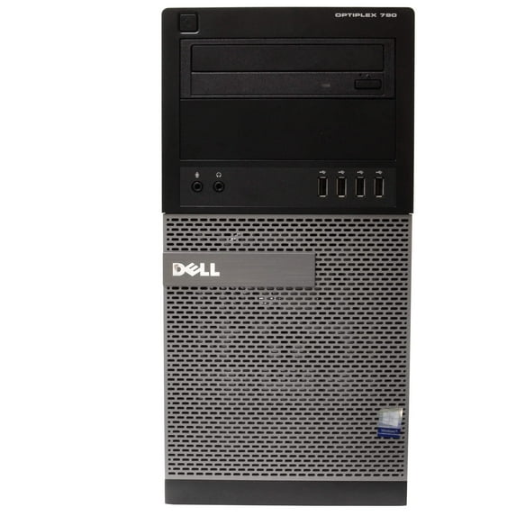 Restored Dell Optiplex 790 Desktop Tower Computer, Intel Core i5, 4GB RAM, 500GB HD, DVD-ROM, Windows 10 Home, Black (Refurbished)