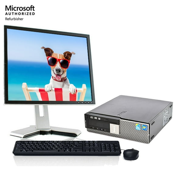 Restored Dell Optiplex 980 SFF Desktop Computer, Core i5 8GB 320GB HDD 19" Monitor DVD VGA DisplayPort USB - Desktop PC Windows 10 Home (Refurbished)