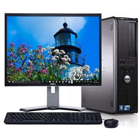 Restored Dell Optiplex Computer PC Intel C2D 2.13GHz Processor 8GB Ram 160GB Hard Drive with a 17" LCD and Windows 10 (Refurbished)
