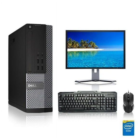 Restored Dell Optiplex Desktop Computer 3.1 GHz Core i3 Tower PC, 6GB, 500GB HDD, Windows 10 Home x64, 17" Monitor , USB Mouse & Keyboard (Refurbished)