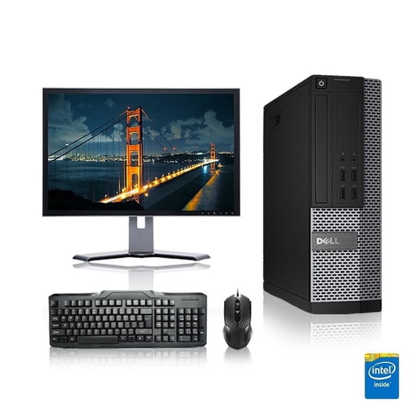 Restored Dell Optiplex Desktop Computer 3.2 GHz Core i5 Tower PC, 8GB, 160GB HDD, Windows 10 Home x64, 19" Monitor , USB Mouse & Keyboard (Refurbished)