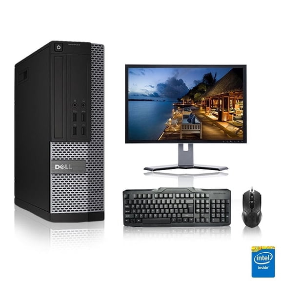 Restored Dell Optiplex Desktop Computer 3.3 GHz Core i3 Tower PC, 16GB, 2TB HDD, Windows 10 x64, 19" Monitor , USB Mouse & Keyboard (Refurbished)
