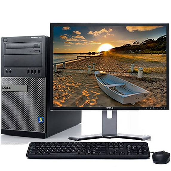 Restored Dell Optiplex Desktop Computer Bundle with an Intel Core i5 Processor 4GB RAM 160GB HD DVD-RW Wifi and a 19" LCD Windows 10 Professional (Refurbished)