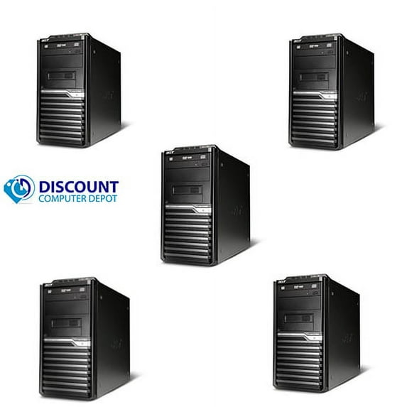 Restored Dell Optiplex Desktop PC Tower System Windows 10 Intel Core 2 Duo Processor 4GB Ram 160GB Hard Drive with a 19" LCD Monitor Computer with Extended Care (Refurbished)