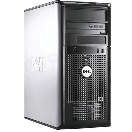 Restored Dell Optiplex Desktop Tower Computer, Intel Core 2 Duo, 4GB RAM, 1TB HD, DVD-ROM, Windows 10, Black (Refurbished)