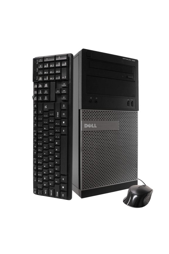 Restored Dell Optiplex OP390 Tower Computer PC, 3.20 GHz Intel i5 Quad Core Gen 2, 4GB DDR3 RAM, 250GB SATA Hard Drive, Windows 10 Home 64bit (Refurbished)