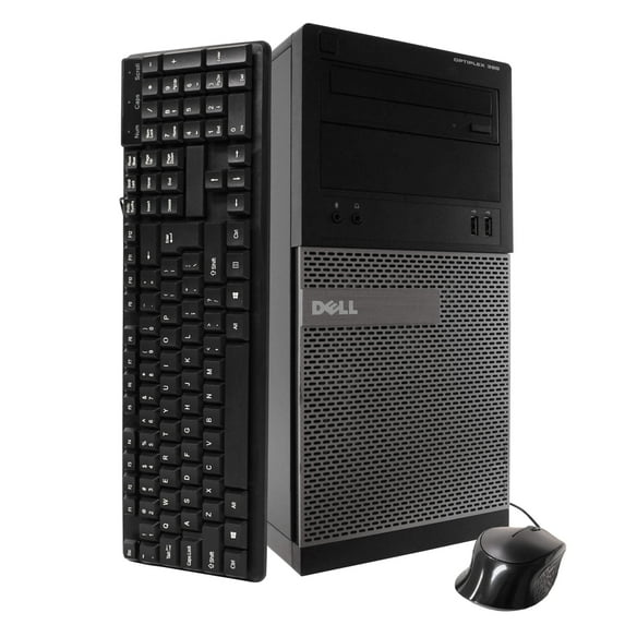 Restored Dell Optiplex OP390 Tower Computer PC, 3.20 GHz Intel i5 Quad Core Gen 2, 8GB DDR3 RAM, 500GB SATA Hard Drive, Windows 10 Home 64bit