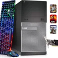 thumbnail image 1 of Restored Dell Optiplex Tower Gaming PC Desktop Computer Intel Quad Core i5-3rd 32GB Ram, 1TB SSD BTO RGB Keyboard & Mouse, Nvidia GTX 1660s 6gb DDR6, Window 10 Professional (Refurbished), 1 of 7