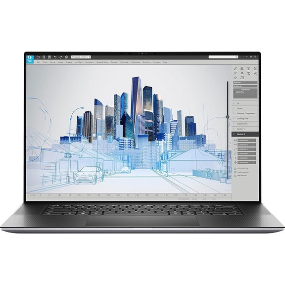 Restored Dell Precision 5760 Laptop PC | 17" Laptop PC | Intel Core i7-11850H (2.5 GHz) | 32GB RAM | 256GB SSD | Windows 11 Pro | Home or Office (Refurbished)