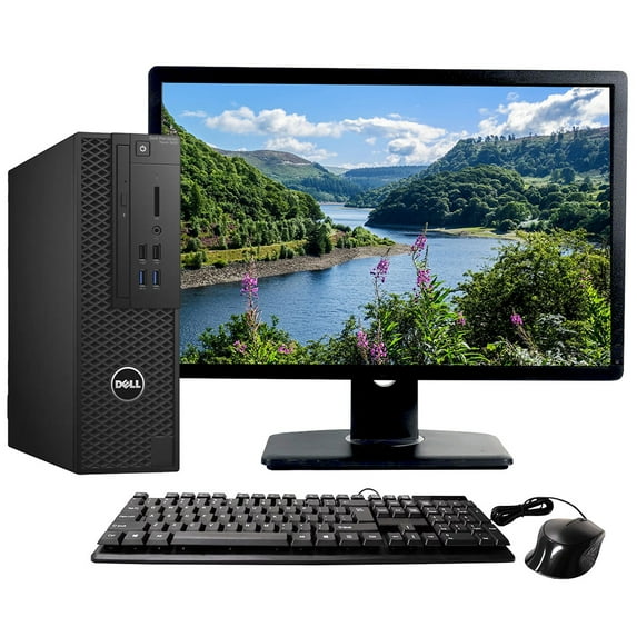 Restored Dell Precision T3420 SFF Desktop Intel Xeon E3-1245 v5 Processor 16GB RAM 1TB SSD Keyboard and Mouse Wi-Fi 22" LCD Monitor Windows 10 Pro PC (Refurbished)