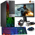 thumbnail image 1 of Restored Dell RGB Gaming Desktop Computer PC, Intel i5 6th Gen. AMD Radeon RX 550 4GB DDR5, 16GB Ram, 512GB SSD, 22 inch Monitor, BTO RGB Gaming Keyboard Mouse & Headset, WiFi Windows 10 Pro (Refurbished), 1 of 8