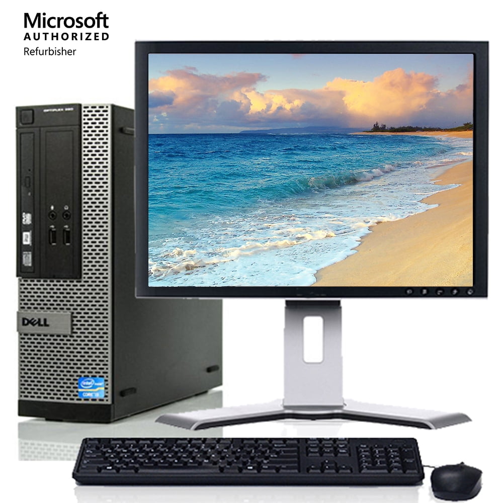 Restored Dell Windows 10 SFF Desktop Computer with Intel Core i3 4GB