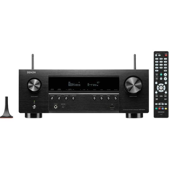 Restored Denon AVRS970H 7.2 Channel 8K AV Home Theater Receiver with Dolby Atmos, DTS: X, Wi-Fi, Bluetooth, Apple AirPlay, Wireless Streaming and HEOS Built-In - by DENON (Refurbished)