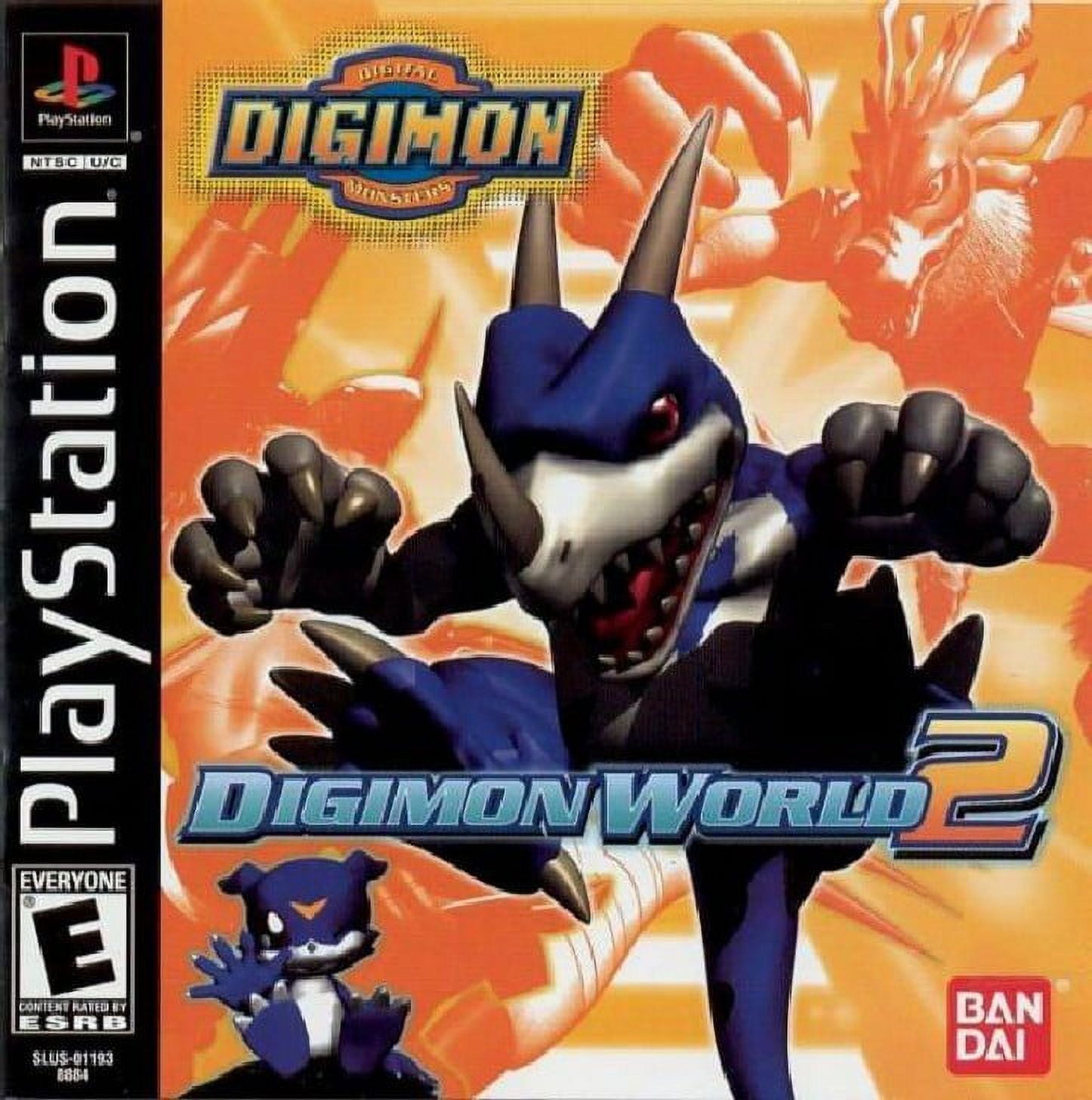 Restored Digimon World 2 Sony PlayStation 1 2001 RPG Game