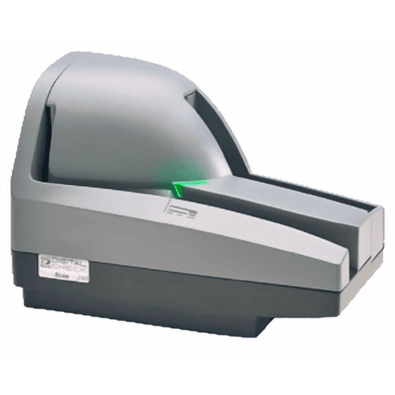 Restored Digital Check TS240-75 Check Scanner – 75 DPM, Rear Inkjet Endorser, 100-Sheet Feeder, USB/Ethernet, 75 dpi (Refurbished)