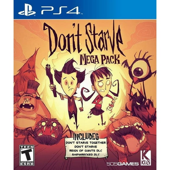 Restored Don't Starve Mega Pack (Sony PlayStation 4, 2016) Survival Game (Refurbished)