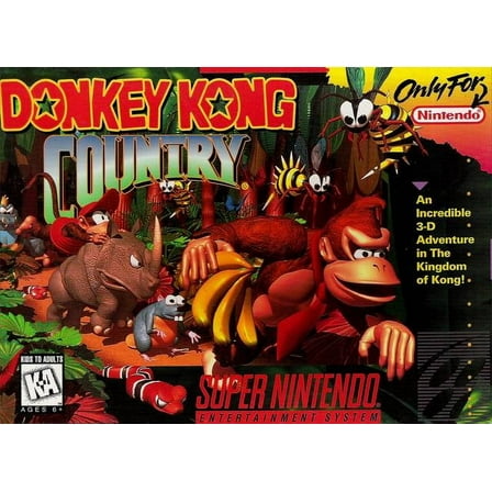 Restored Donkey Kong Country | Nintendo SNES (Refurbished)