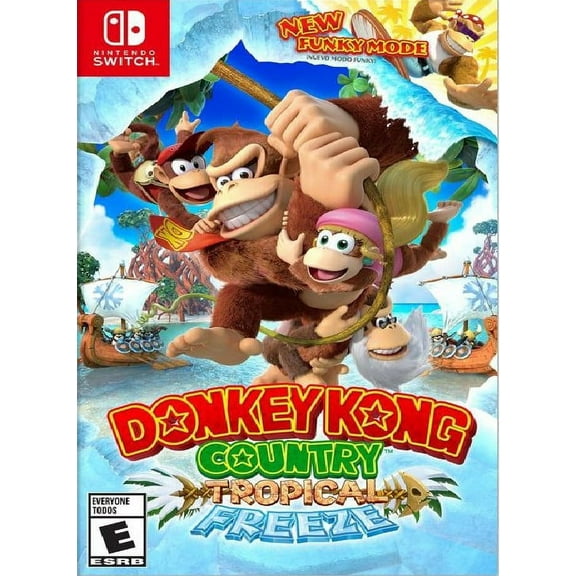 Restored Donkey Kong Country: Tropical Freeze (Nintendo Switch, 2018) Adventure Game (Refurbished)