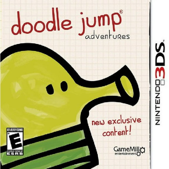 Restored Doodle Jump Adventures (Nintendo 3DS, 2013) Video Game (Refurbished)