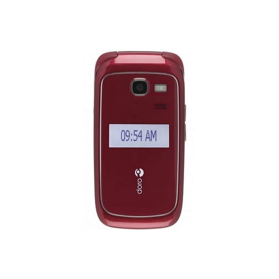 Restored Doro PhoneEasy 618 Red Unlocked Flip phone (Refurbished)