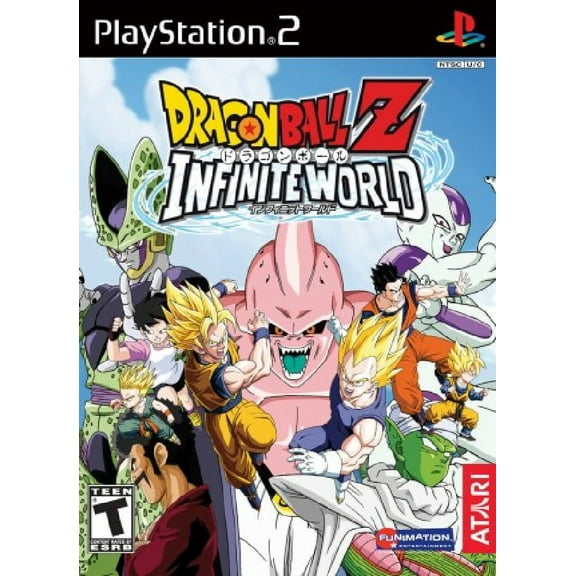 Restored Dragon Ball Z: Infinite World (Sony PlayStation 2, 2008) PS2 Fighting Game (Refurbished)
