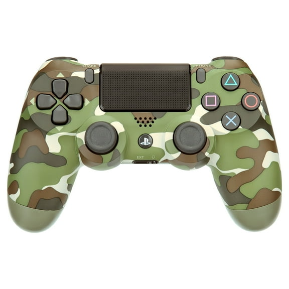 Restored Dualshock 4 Wireless Controller For PlayStation 4 Green Camouflage PS4 (Refurbished)