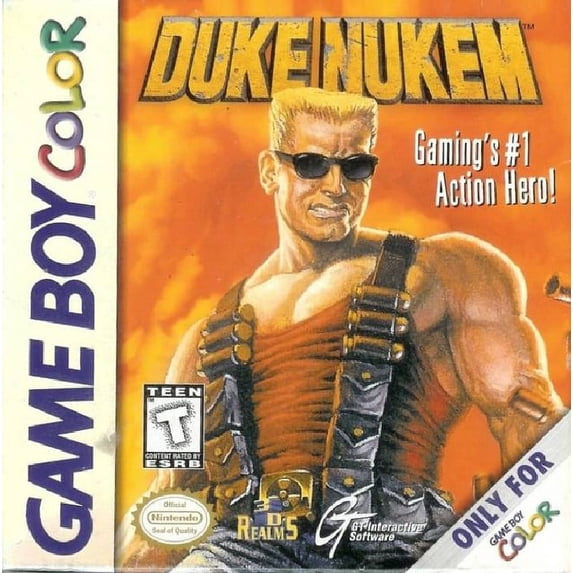 Restored Duke Nukem (Nintendo GameBoy Color, 1999) Fighting Game (Refurbished)