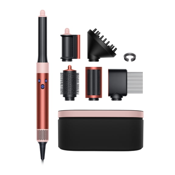Restored Premium Dyson Airwrapâ„¢ Multi-styler Complete Long Diffuse for Curly and Coily hair | Strawberry bronze/Blush pink (Refurbished)